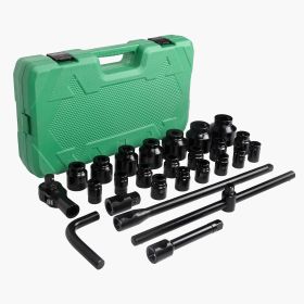 121pcs 1/2" 1/4" 3/8" Socket and Drive Tool Set Mechanics Tools Kit Ratchet Wrench Sockets Set Metric Drive Socket Set (size: 26pcs - Black)